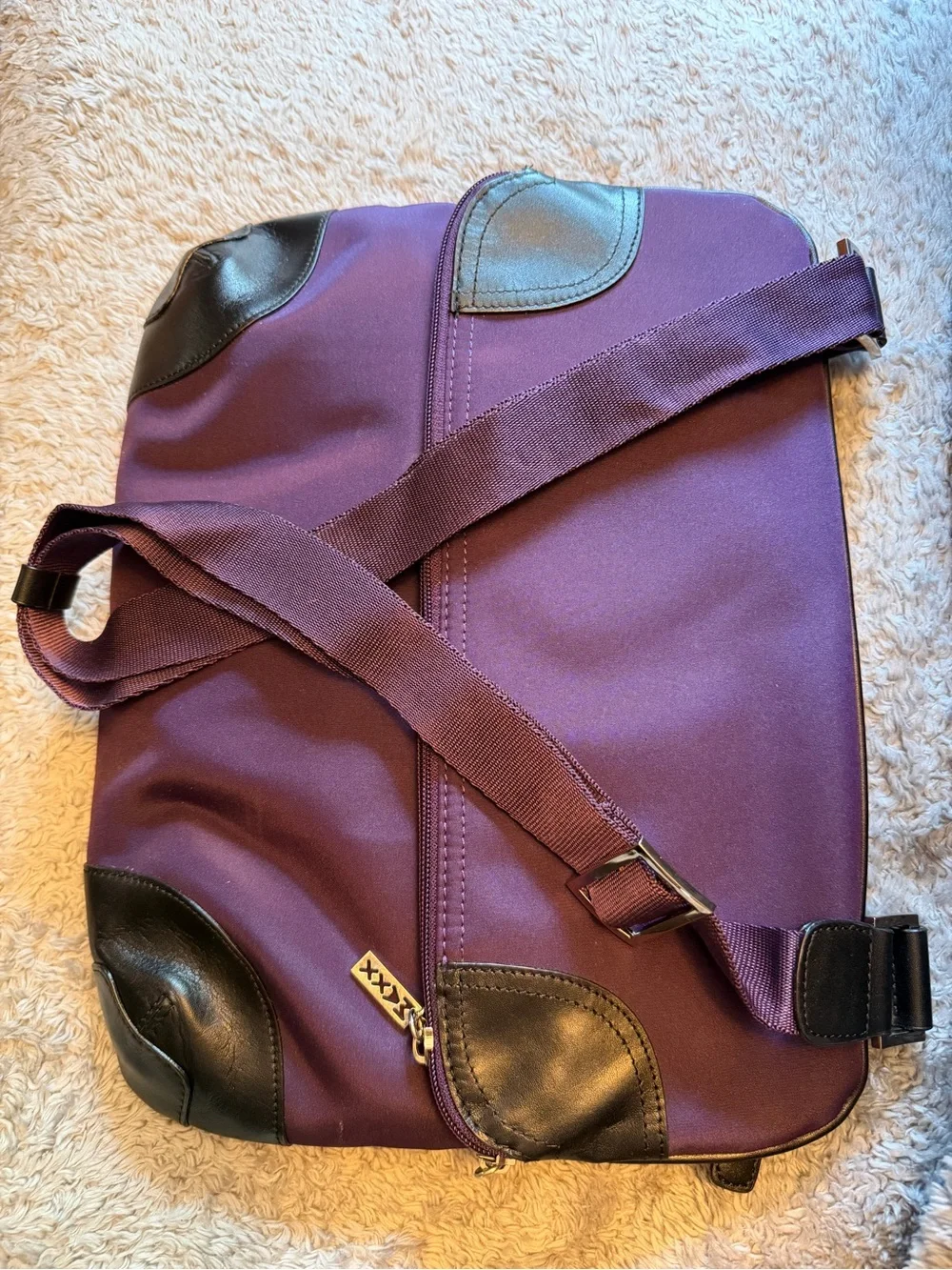 Maxx New York Purple Laptop Sleeve with Black Accents